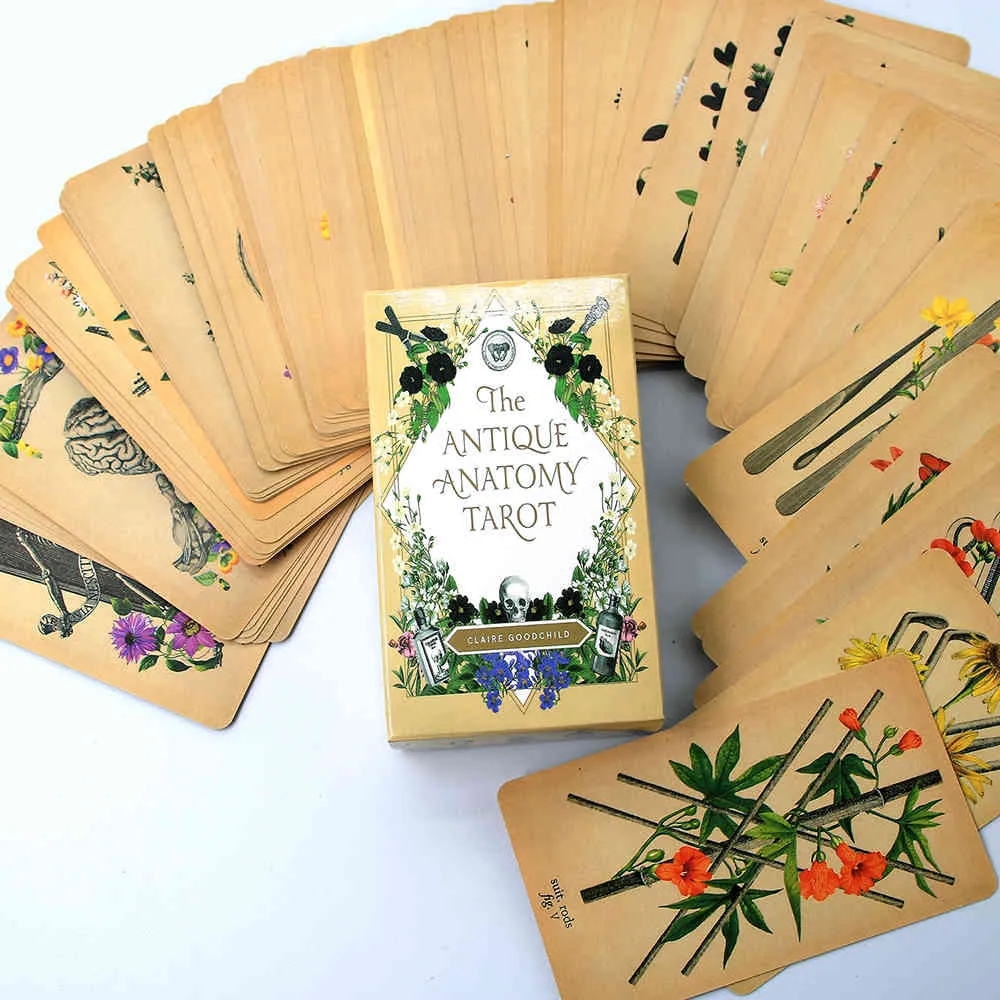 The Antique Anatomy Tarot Cards 78 Deck English Version Classic Card oracles Divination Board Games Playing Modern Reader saleJFIZ