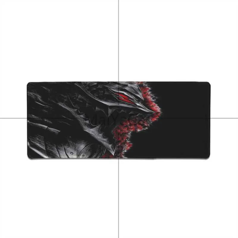 Maiyaca cool ny berserk anime gummi mus slitstarkt skrivbord mousepad aniem god kvalitet lås kant stor spelmus pad y0713282c