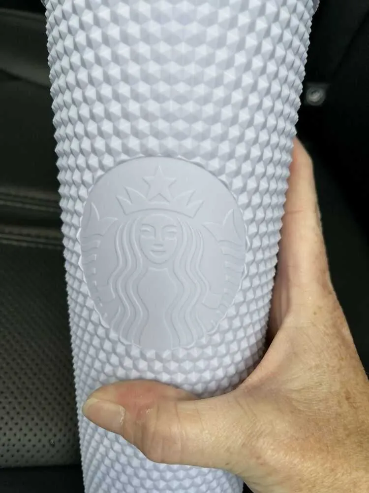 Starbucks Vakantie 2021 Matte Lila Studded Cup Tumbler 24oz Koude Cup US