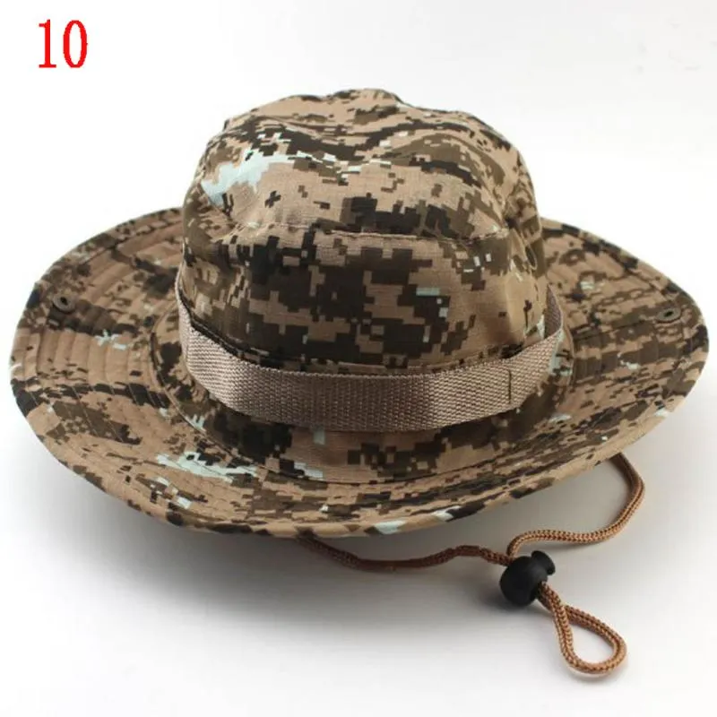 Cloches Boonie chapeaux tactique Sniper Camouflage arbre seau chapeau accessoires décontracté militaire armée américaine hommes Cap302J