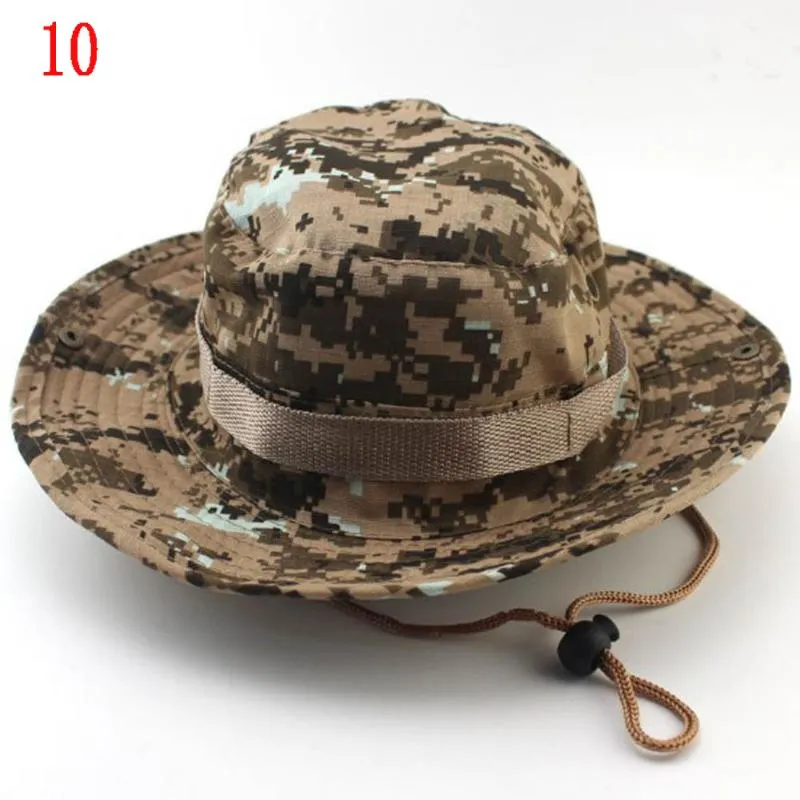 Cloches Boonie Hats Tattico Cecchino Camouflage Albero Cappello Della Benna Accessori Casual Militare Esercito Americano Uomini Cap293e