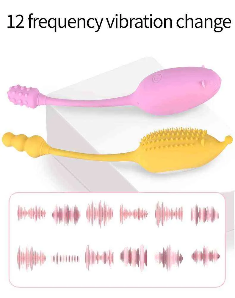 Il telecomando delle uova è il massaggiatore Vibrazione Stimolatore del clitoride dell'uovo Vibratore del punto G inseribile Ricarica USB Giocattoli del sesso le donne 1124