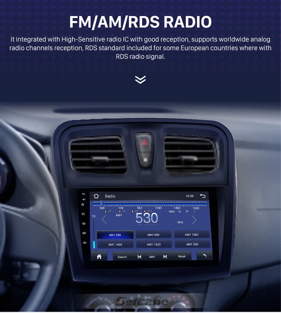 Android 10.0 2DIN Car dvd Unità di Testa Radio Audio GPS Lettore Multimediale Renault Logan 2 2012-2019 Sandero 2 2014 - 2019