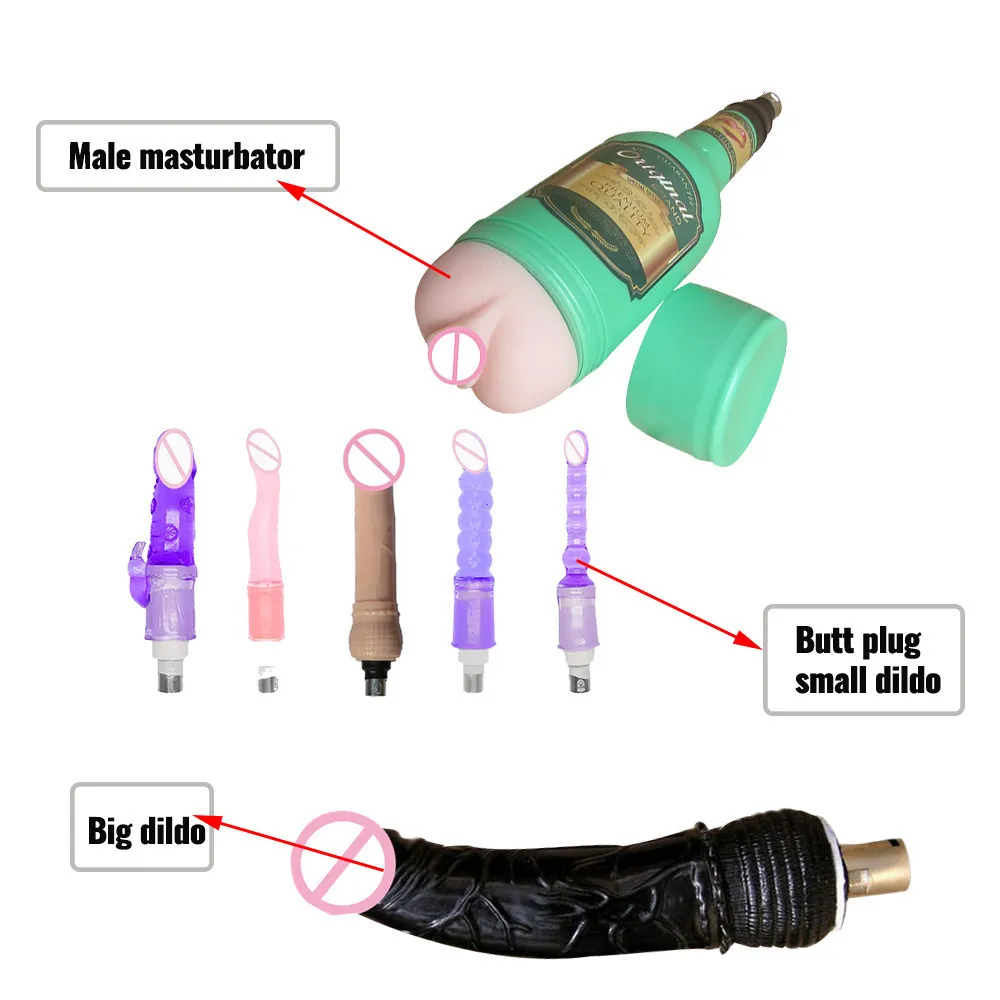 Macchina sexy con vibratore automatico a motore potente con attacchi dildo Pistola regolabile Giocattoli d'amore uomo Donna Gioco adulti