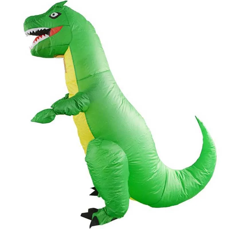 Halloween Fournitures Costume De Fête Gonflable Dinosaure Blow Up Costumes Nouveauté Gag Jouets Stage Party Prop pour Enfants Adultes Q0910