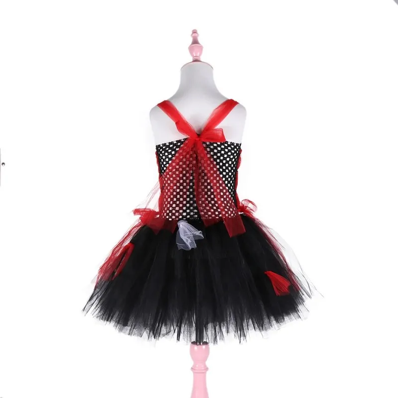 Costume da bambola mascotte Ragazze Vampiro Demone Abiti da festa in maglia Bambini Costume di Halloween Gioco di ruolo Vestire Vestito Bambino Finta Gioco Compleanno Sui