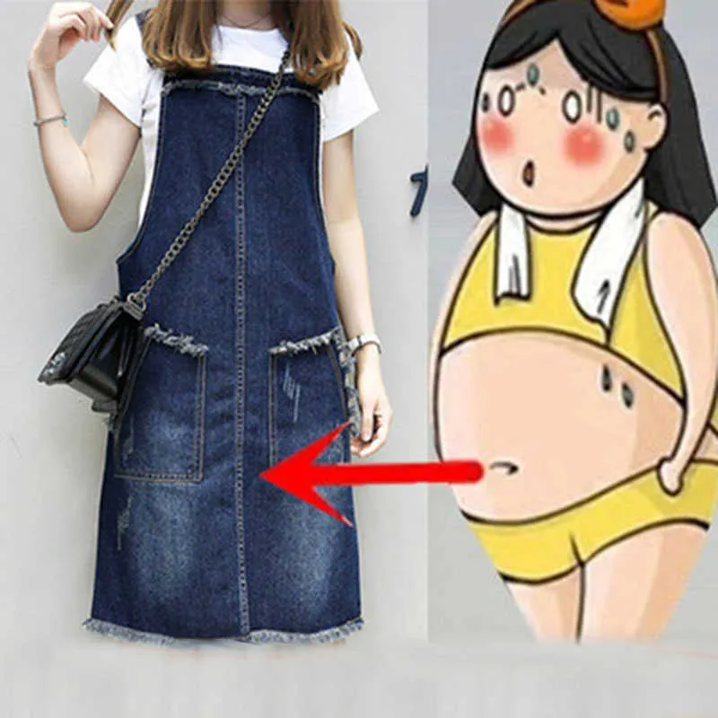 Tassel Patchwork Tasche Donna Summer Casual Denim Dress Student Midi Blue Vest Abiti Sundress Loose Plus Size Abbigliamento donna 210604