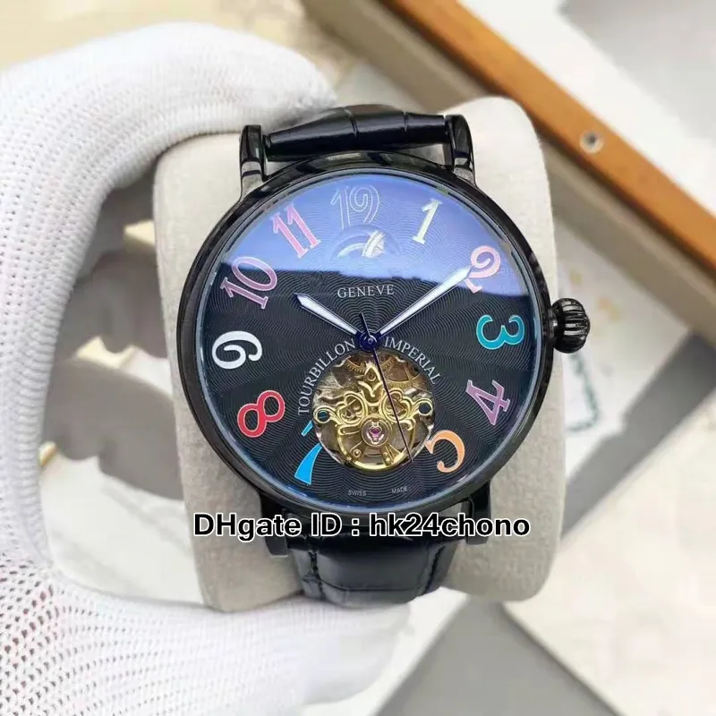 2021 RONDE 7002 T Col Drm D Tourbillon Automatyczne męskie zegarek 42 mm White Dial stal stalowy Pasek Pasek Mody GENTS 2742