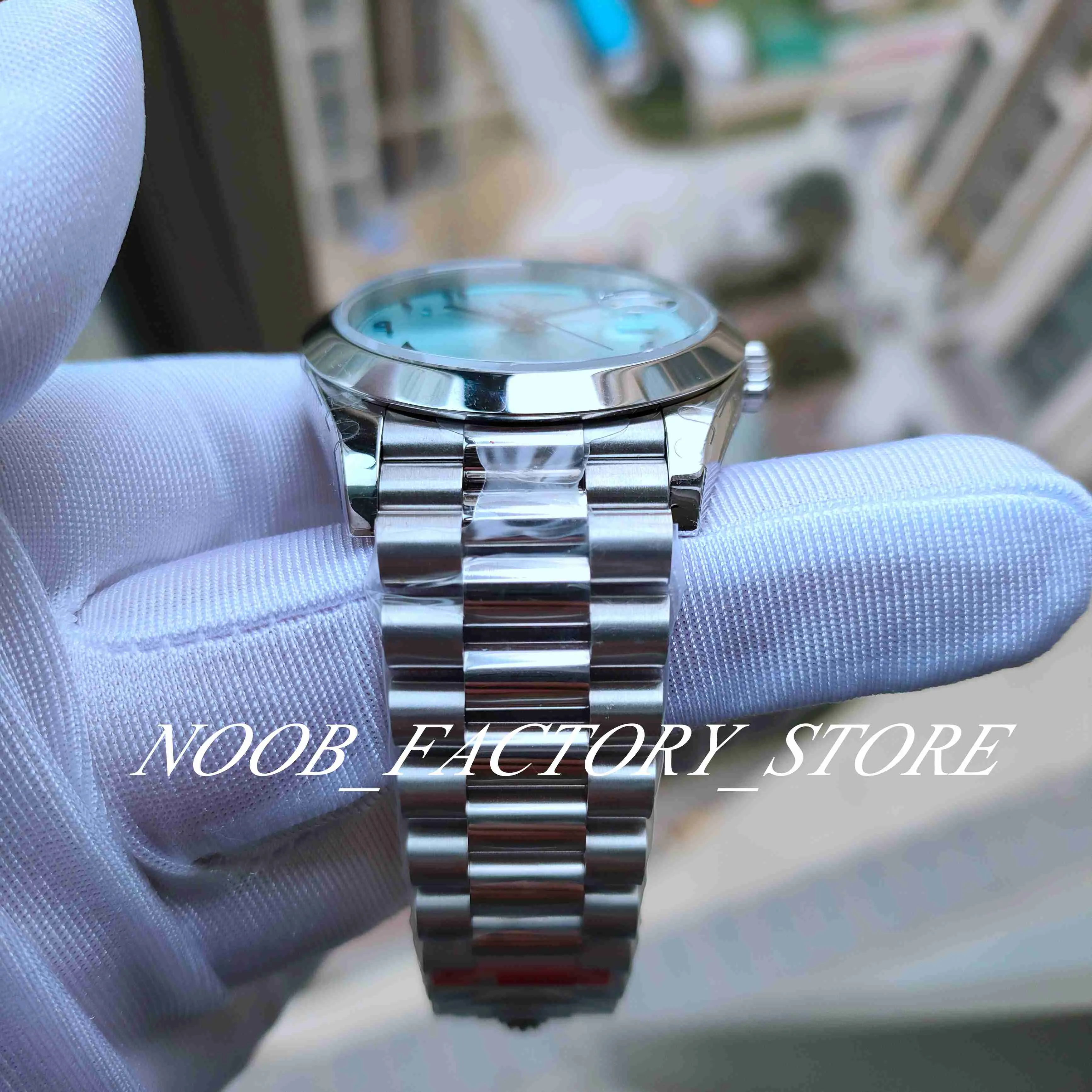 Relógios de homens árabe data dial estilo médio oriente edição especial super fábrica à prova dwaterproof água masculino 228236 pulseira de aço 40mm aut1891
