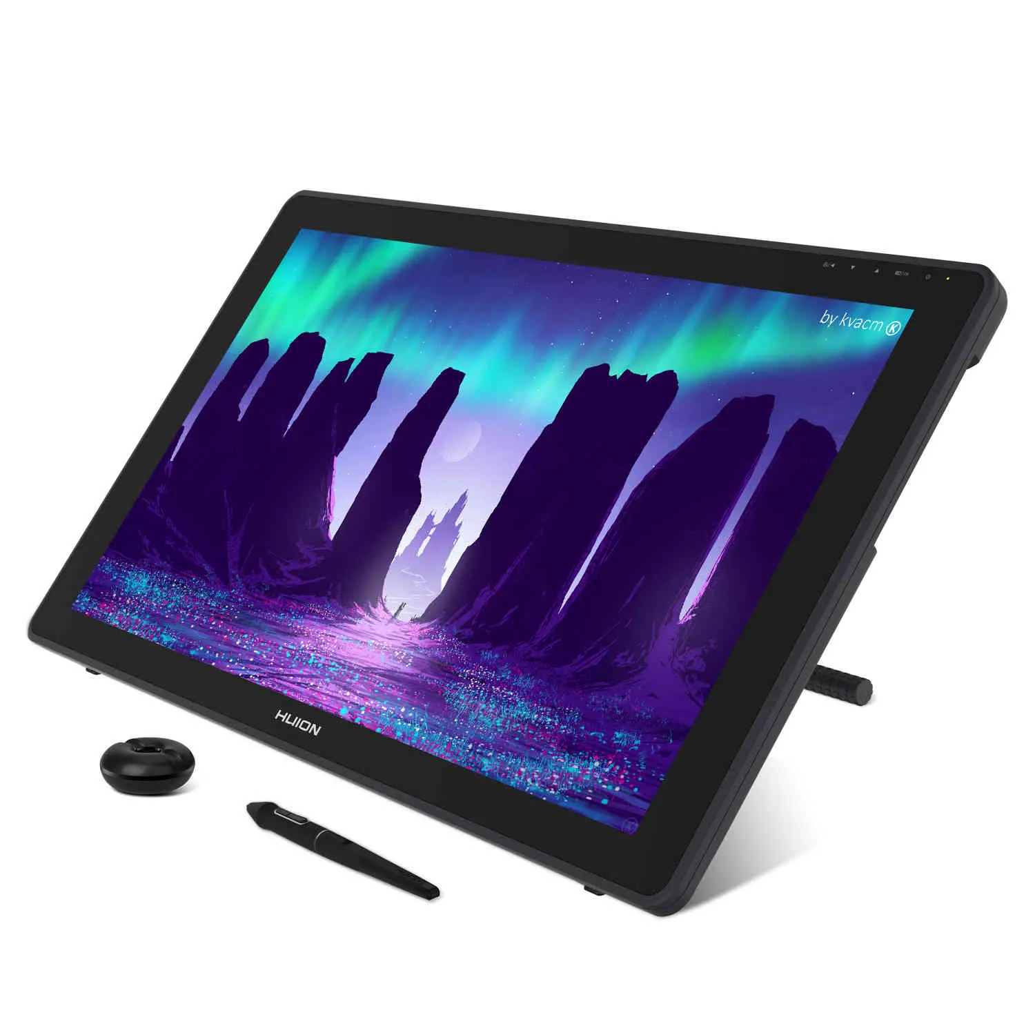 HUION Kamvas 22 tablette graphique moniteur stylo affichage 21.5 pouces écran anti-éblouissant 120% s rvb Windows Mac et appareil Android