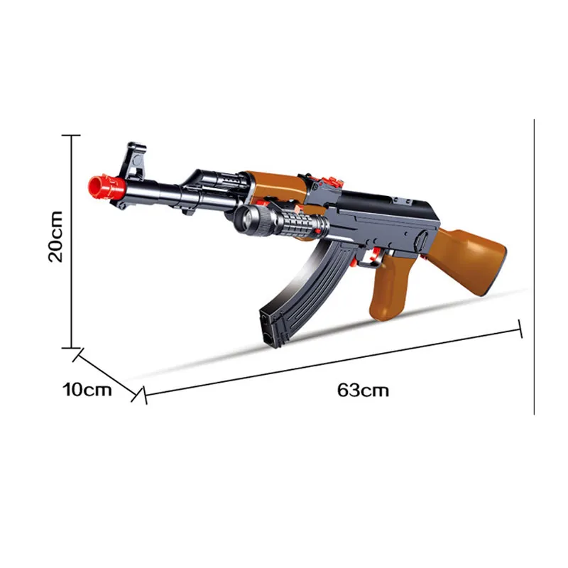 AK47 Manuelle Weiche Gummi Ball Kugel Spielzeug Gewehr Airsoft Schießen Pistole Kunststoff Modell Für Kinder Kinder Jungen Geschenke Silah Armas