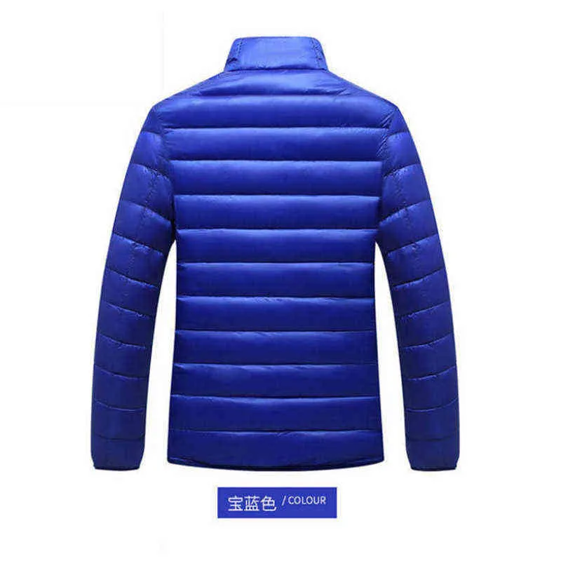 Men's winter thin jacket white duck down coat waterproof lightweight coat high quality down jacket G1108