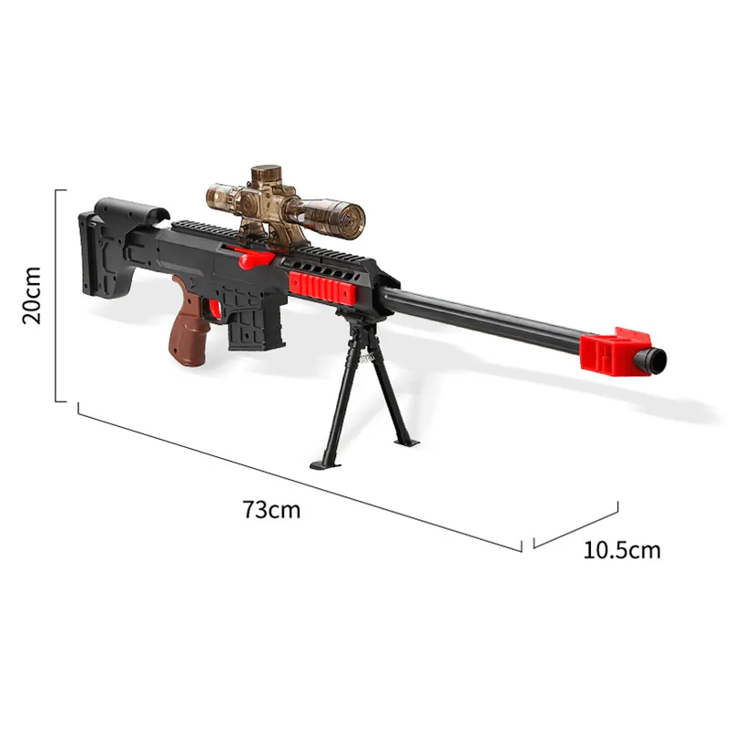 Rifle de francotirador Gatlin Barrett, pistola de juguete de agua Manual para niños, accesorios de batalla para exteriores, juego de disparos CS, regalo de cumpleaños para niños