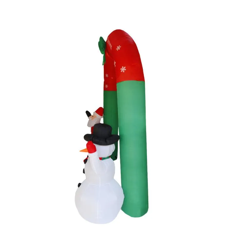 Décorations de Noël Année Joyeuse décor pour la maison Outdoor Hiver Party Gingerbread Snowman Santa Claus Tree Flatable Arch207p