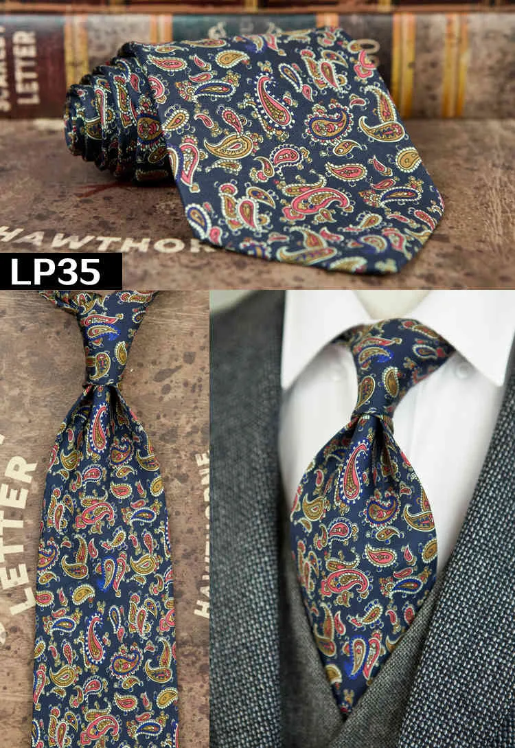 Klasik Pinted Geometrik Çiçek Paisley Kontrollü Çok Renkli Erkek Kravatlar Kravatlar 100% İpek Baskı Benzersiz El Yapımı