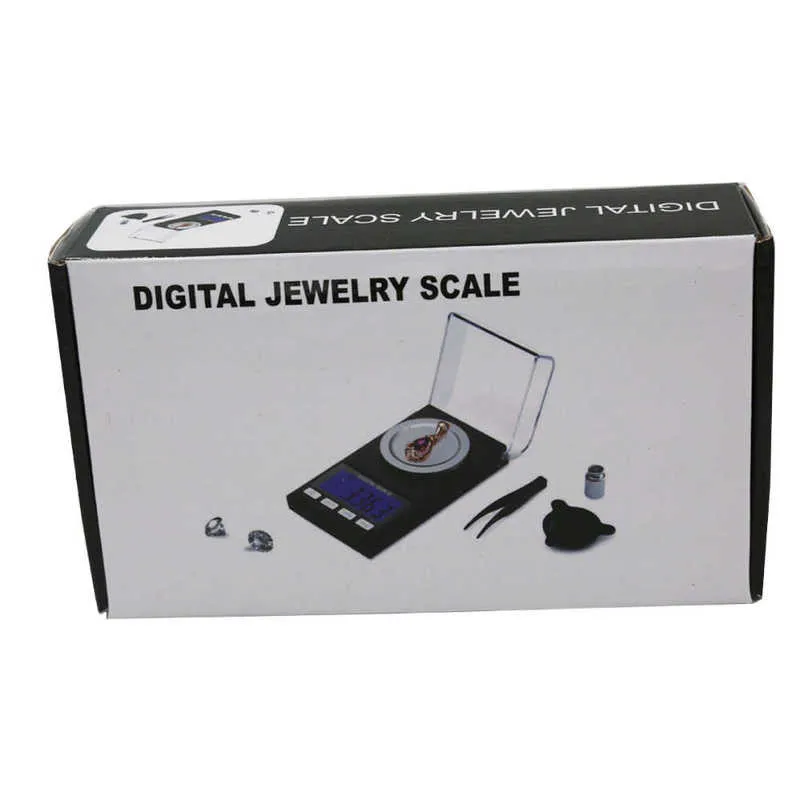 Digital High Precision Jewelry Scale 50g 0.001g LCD Display Electronic Pocket Weight Diomand Balance scales 40% off 210927