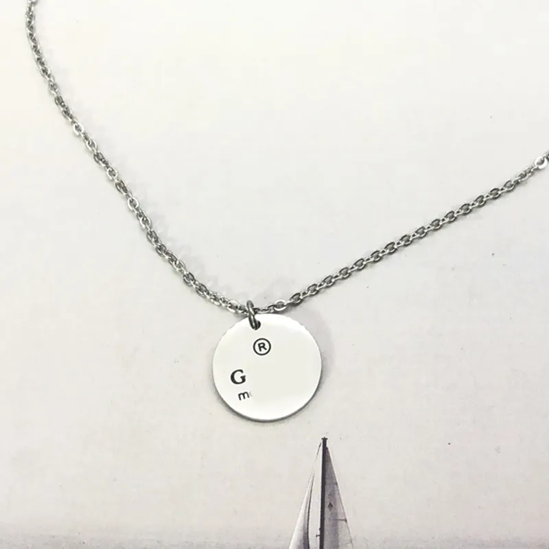 Runde Halskette weiblich Edelstahl Paar Kette Anhänger Herz Ohrring Schmuck am Hals Geschenk für Freundin Accessoires Whole2557