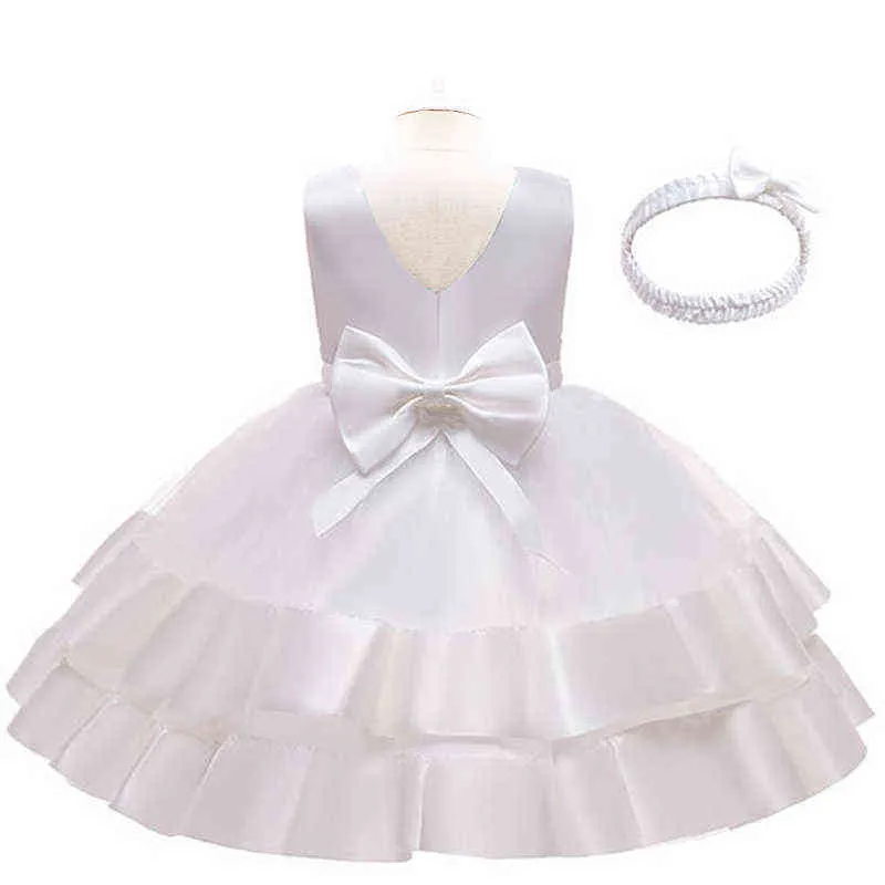 Baby girl dress retro flower embroidery elegant lace jacquard wedding princess tutu girl birthday party dress girl ballet dress G1129