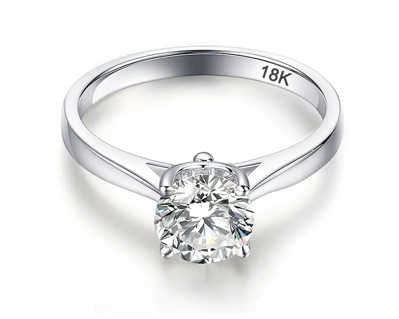 Yhamni Luxury 18K White Gold Rings Silver 925 Gioielli Candamento da sposa donne 20ct Diamond Engagement Ring13333307