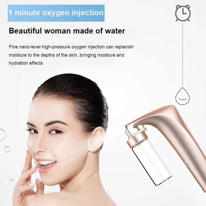 USB Rechargeable Facial Nano brouillard pulvérisateur vapeur hydratant en profondeur soins de la peau injecteur d'oxygène hydratation du visage beauté Machine
