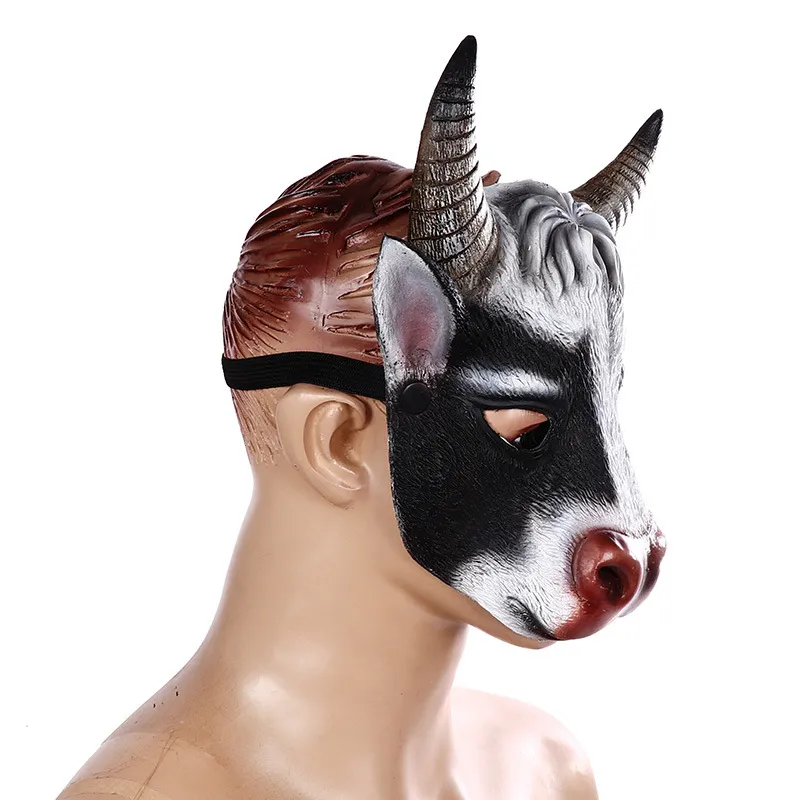 Halloween Ostern Party Kostüm Gesichtsmaske Mardi Gras 3D Kuh Masken Maskerade Requisiten PU Masque ENE18001