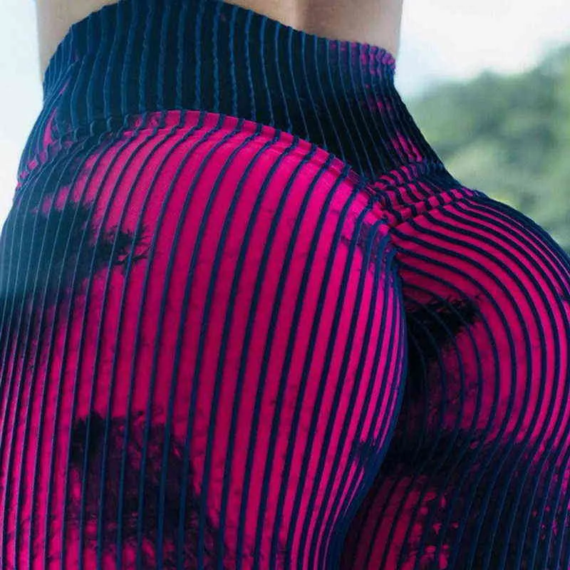 Pantalons de yoga imprimés Sports Femmes Fitness Collants de gymnastique XS-XL Fit Dames Squats Extensible Taille haute Push Up Running Slim Leggings H1221