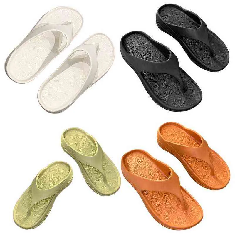 Womens Flip Flops for Women Black for Girls Waterproof Outdoor Summer Beach Slippers with Arch Support Women Sandals W220218