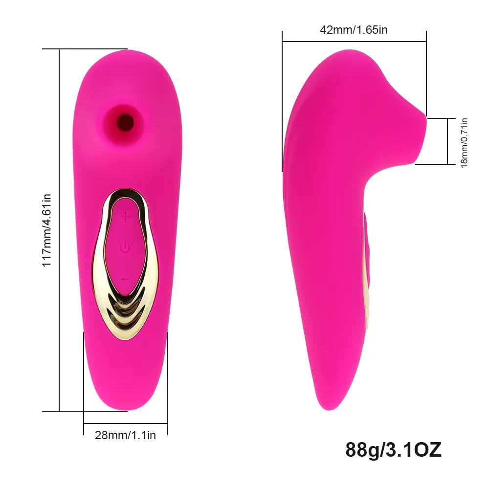 Clitoris Sucking Vibrator for Women Rechargeable Nipples Suction Stimulator 10 Modes Waterproof Adult Sex Toys Clitoral Massager Q0320