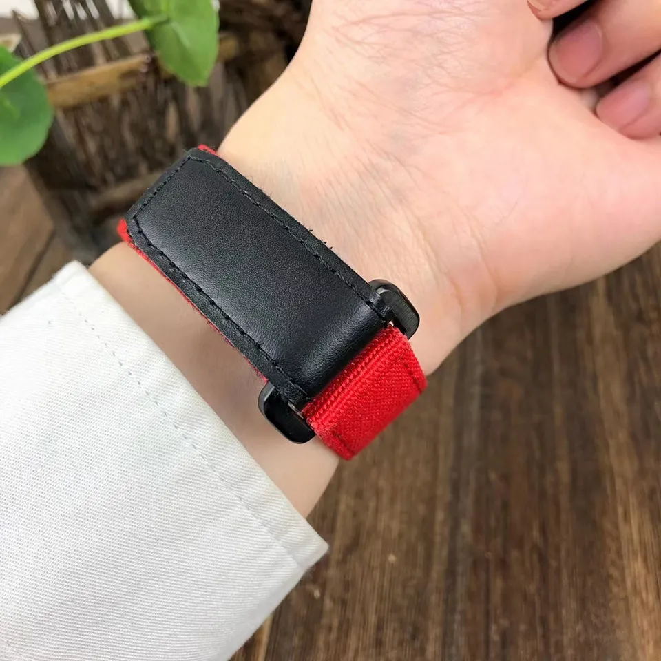 whole Carbon fiber Montre De Luxe Mens Watches Wristwatches Automatic movement Skeleton dial Woven cloth strap Hanbelson220v