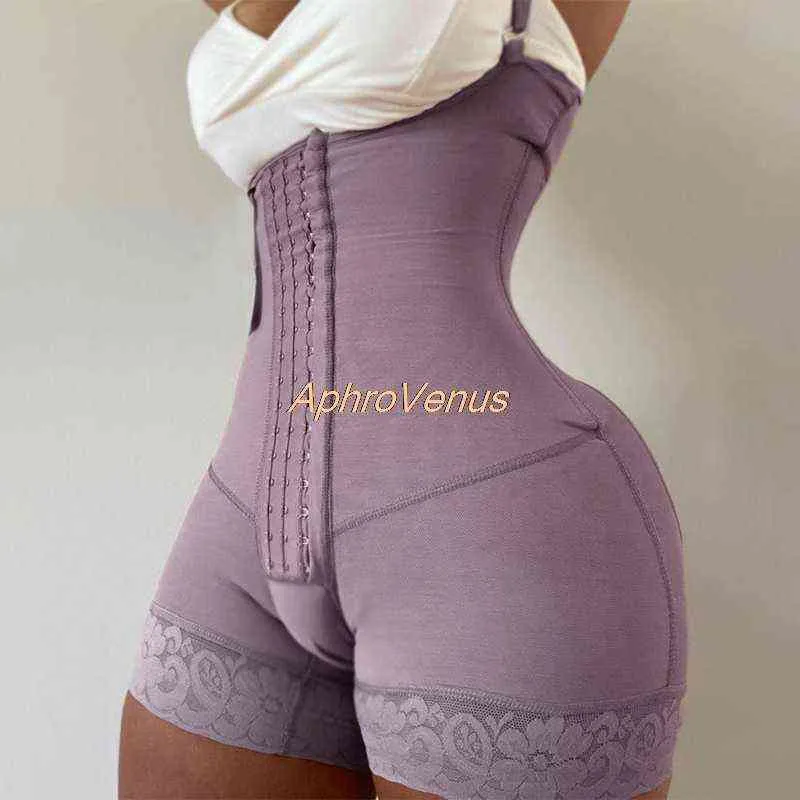 Full Body Shaper Bodysuit Reductive Girdle Butt Lifter Midja Trainer Slimming Shapewear Post FipleSuction Thigh Trimmer 211112