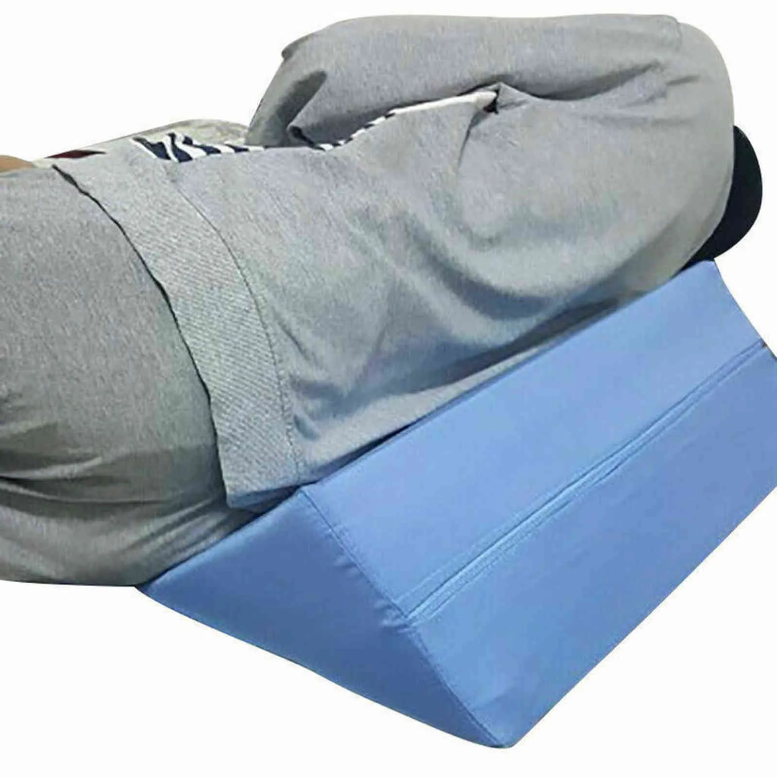 Triangulär kustkudde Tillbaka Stöd Mage Acid Reflux Sova Stay Foam Bed Mat Body Smärta Lumbar Pillow Back Pad 211110