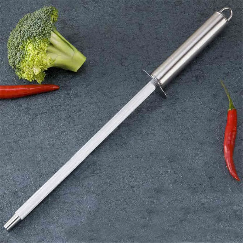 Bastone professionale affilare i coltelli con asta diamantata Nuovo strumento affilare i coltelli da cucina