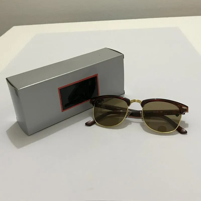 Klasyczna marka retro okulary przeciwsłoneczne luksusowe designerskie zespoły okularyczne zespoły metalowe złote ramy projektant słonecznych okularów mężczyzn Kobiety Okulary przeciwsłoneczne2570