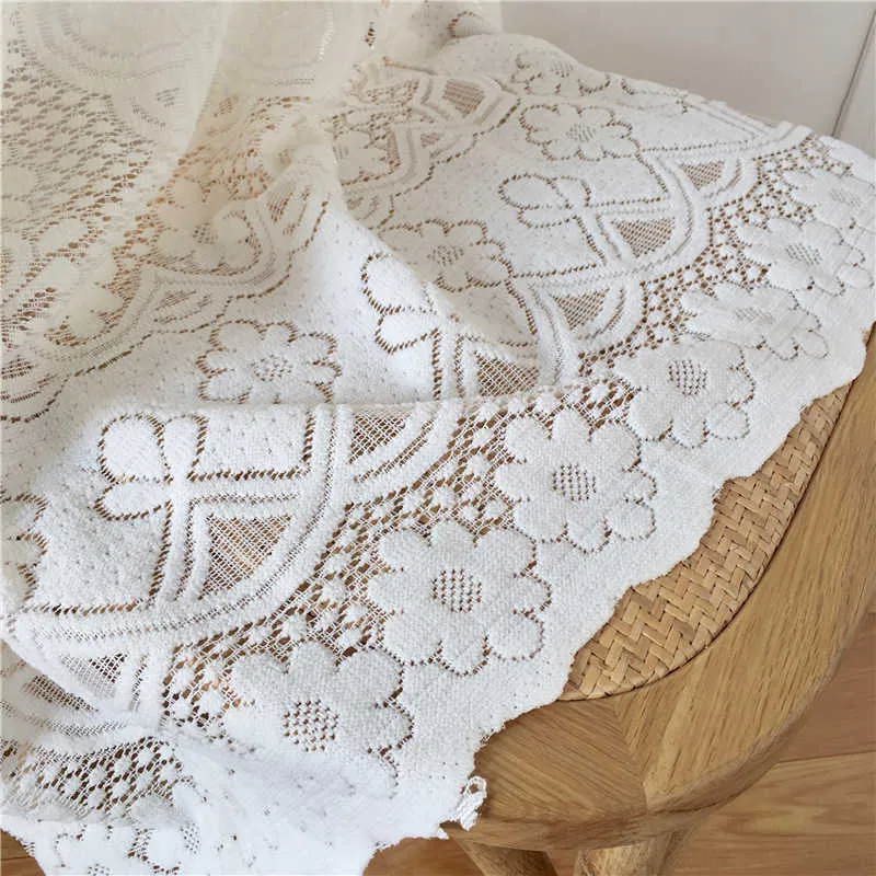 Cutelife ins Lace Tablecloth Tablecloth Capa de Retângulo Piquenique Nascerante Arte De Casamento De Fundo Decoração Pano 210626