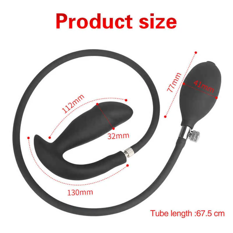 NXY Anal Toys Super Large Inflatable Big Butt Plug Pump Dilator Massager Expandable No Vibrator Balls Sex for Women Man Gay12167362868