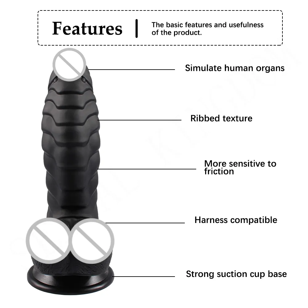 Massage Huge Big Realistic Dildo Soft Material Penis Suction Cup Cock Vagina Masturbator Sex Toys for Woman Strapon Female Masturbation