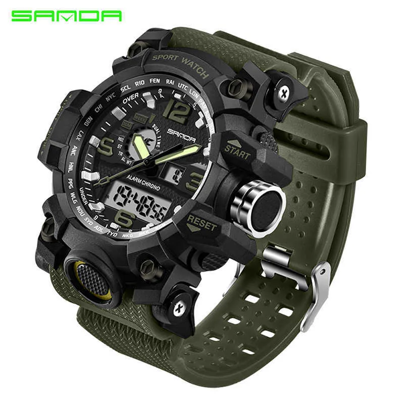 g Style Sanda Sports montres pour hommes Top marque de luxe militaire résistant aux chocs Led montres numériques horloge masculine Relogio Masculino 74316d