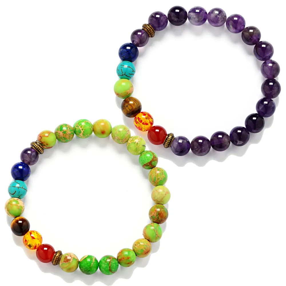 Bijoux De Mode Vogue Spirit Stone Yoga Seven Chakra Bracelet Energy Bracelet Bijoux Bracelets Et Bracelets