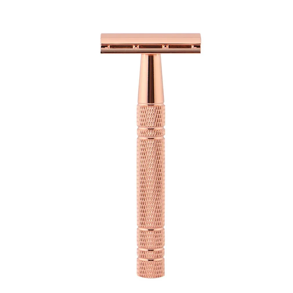 Hoogwaardig scheermes Porable Ecologisch Zero Waste en Plastic Double Edge Razor Duurzaam roestvrij staal Handmatig scheerapparaat6254075