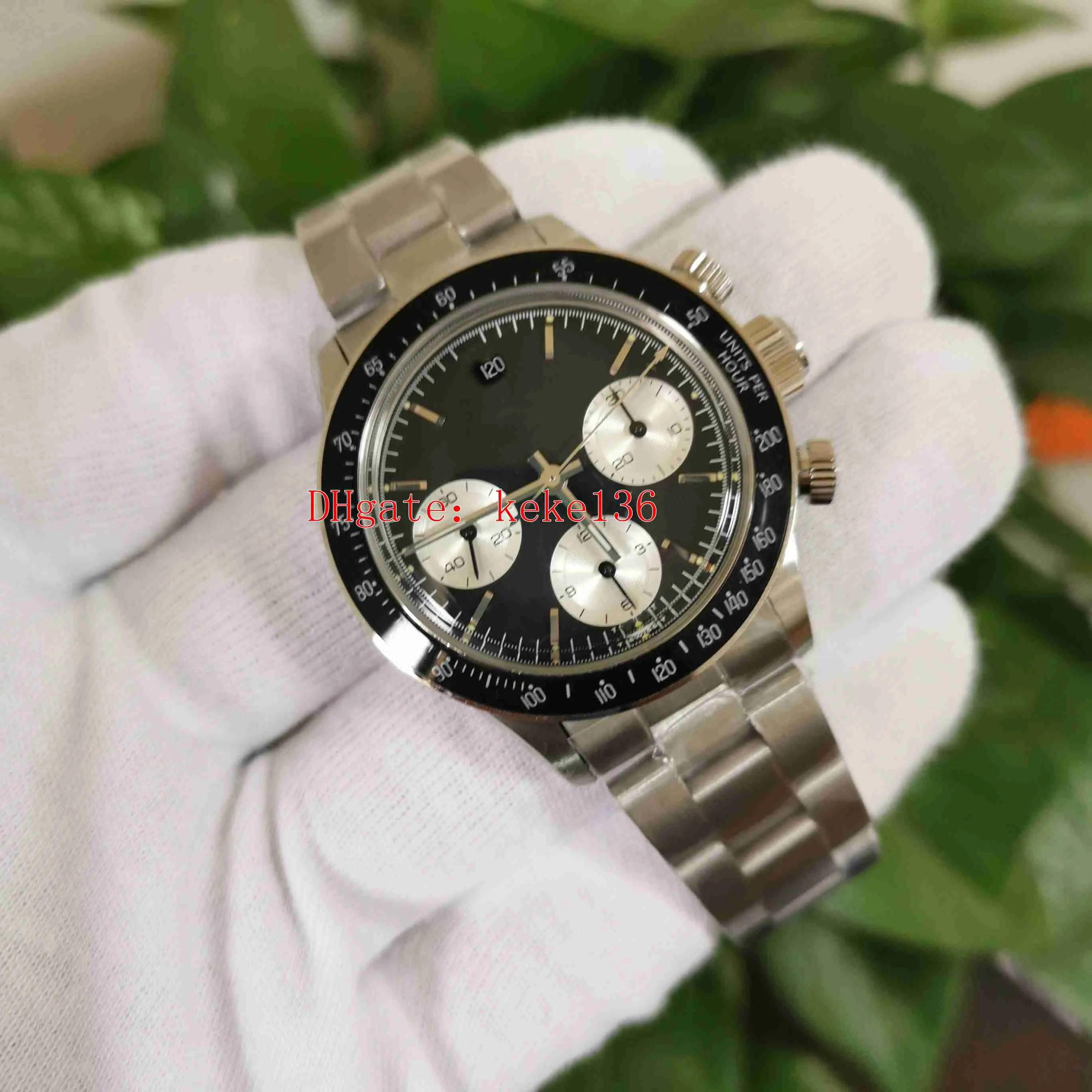 4 färger Retro Top Quality Watch BP Factory Wristwatches 38mm 6265 Vintage Paul Newman Cosmograph Chronograph ETA Movement Mechani306e