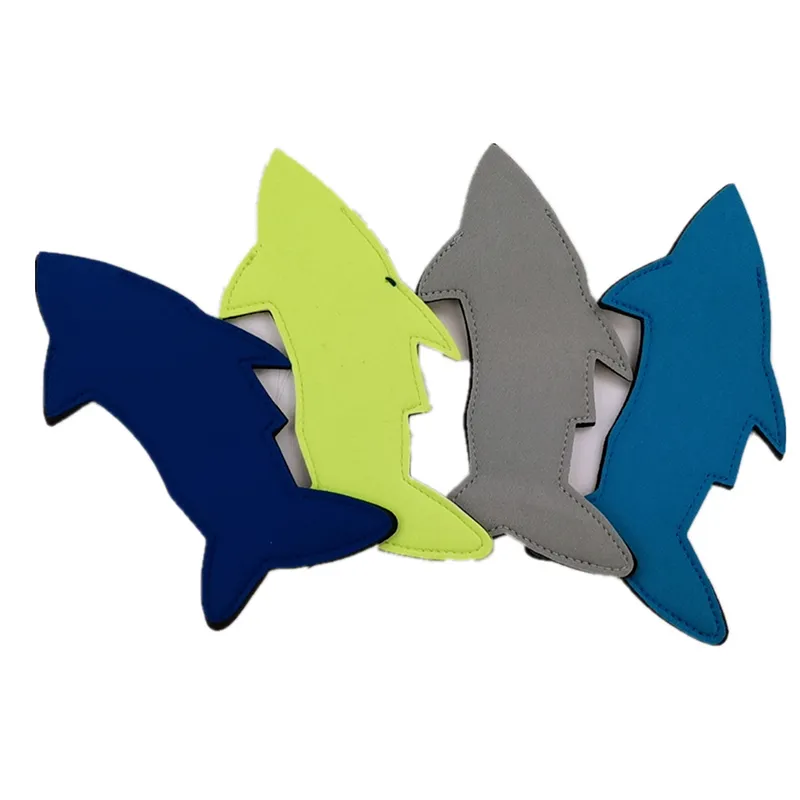 Neoprene-lolly-lolly proteger porta ferramentas de caso de tubarão forma de proteção picolé protetor de proteção de barras de barras de barras de gelo lolly refrigerador ferramenta BH6168 wly