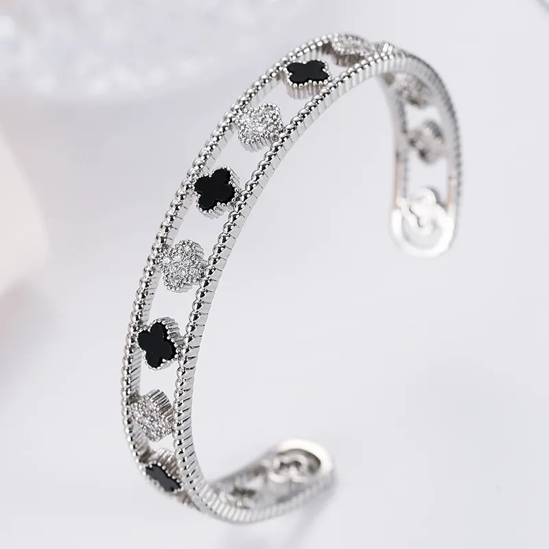 Dance Monkey Cuff Armband For Women Quality Cubic Zirconia Colorful Flower Bangles Luxury Berömda smycken Kvinnlig present Pulsera 22037407731