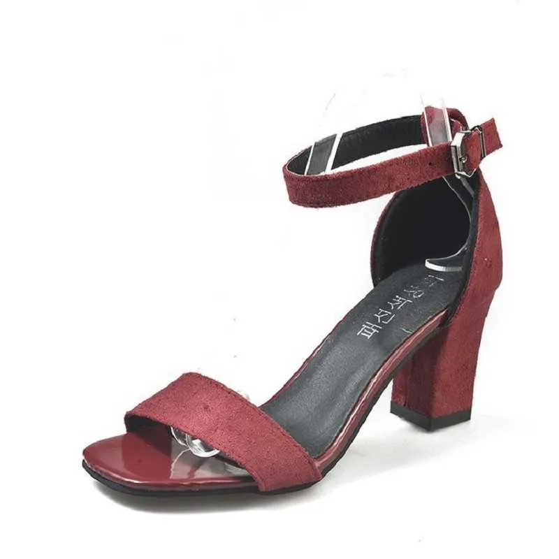 2021 Fashion Wedge Sandálias Vestido Para Mulheres Confortáveis Verão Camurça Sapatos de Salto Alto Tamanho Feminino 34 35 36 37 38 39 38 39 40 Y0721