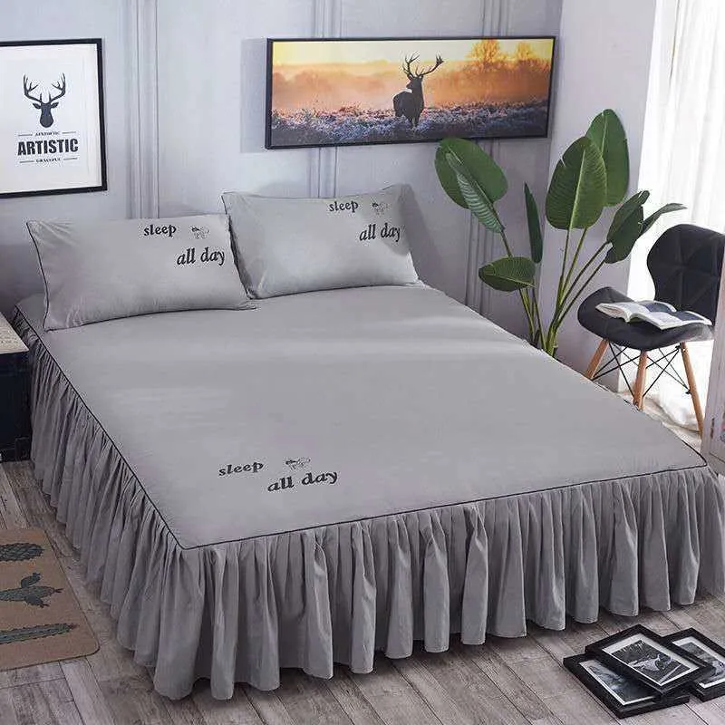 / set maison marque lit textile literie drap plat feuille de lit de fleur + couvre draps chauds doux 210626
