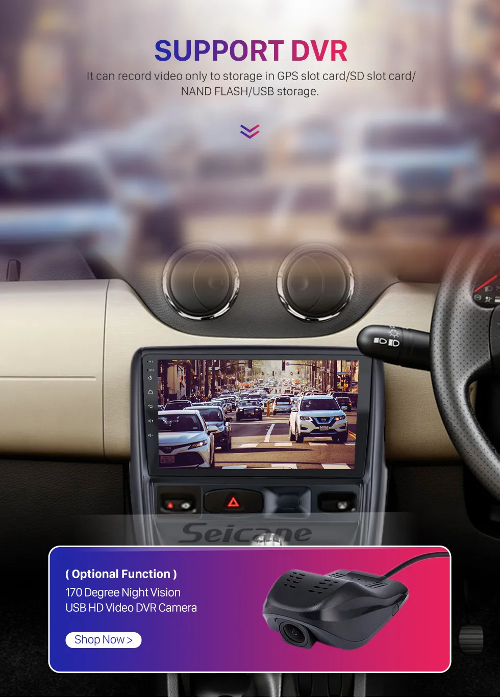 Lecteur dvd de voiture GPS Navi Radio pour 2012-2020 RENAULT DUSTER/2014-2016 NISSAN TERRANO 2.5D écran HIFI 9 pouces Android 10.0 DSP IPS