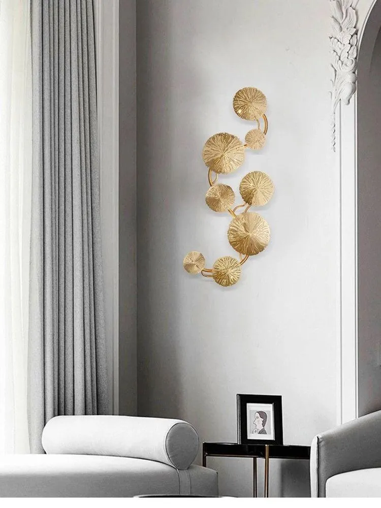 Wall Lamps Art Lotus Leaf Retro Lamp Study Living Room Decoration Lighting232x