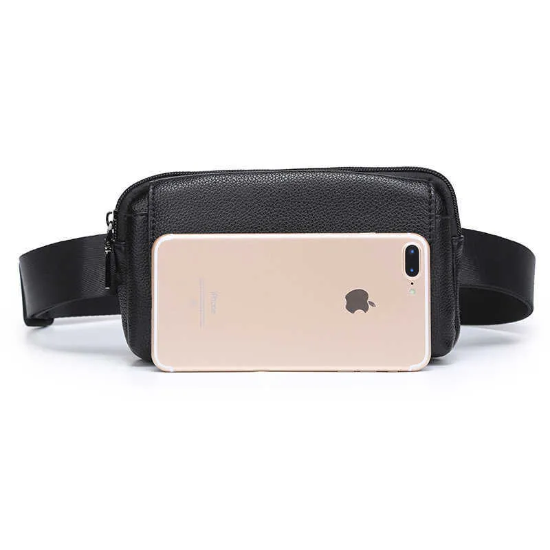 Sac de taille entiers de la mode Black Ladies Pu en cuir Belt Travel Packs Pouche Téléphone Petit sacs Mihaivina 211006183H