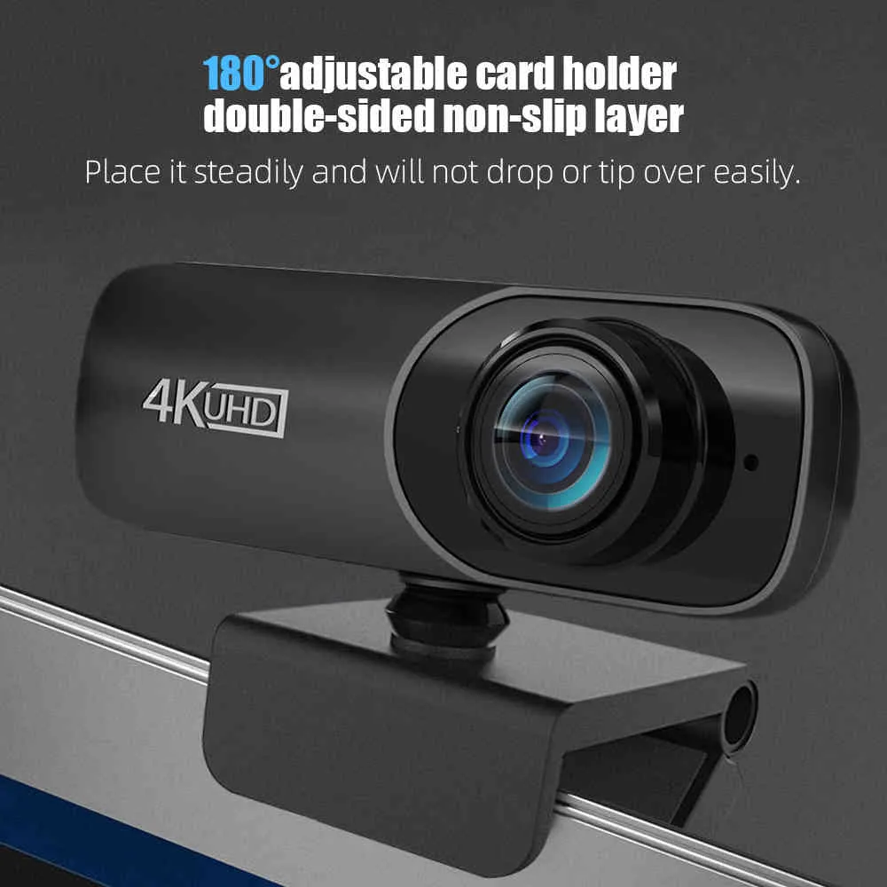 Meilleur C170 2160P cam 4K UHD 3840*2160P Cam 800W Pixels Ordinateur 120ﾰ Caméra Web grand angle avec microphone