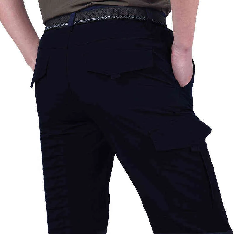 Calças táticas homens verão ocasional exército estilo militar calças mens carga calças à prova d 'água calças secas rápidas masculino fundo xxxxl h1223