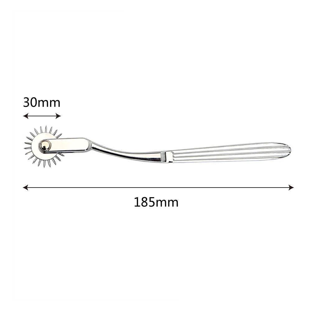 VATINE Wartenberg Pin Wheel Sex Roller Mamelon Sein Pénis Langue Stimulateur de Corps Jeux pour Adultes Jouets Sexuels pour Couples Produits de Sexe P0816